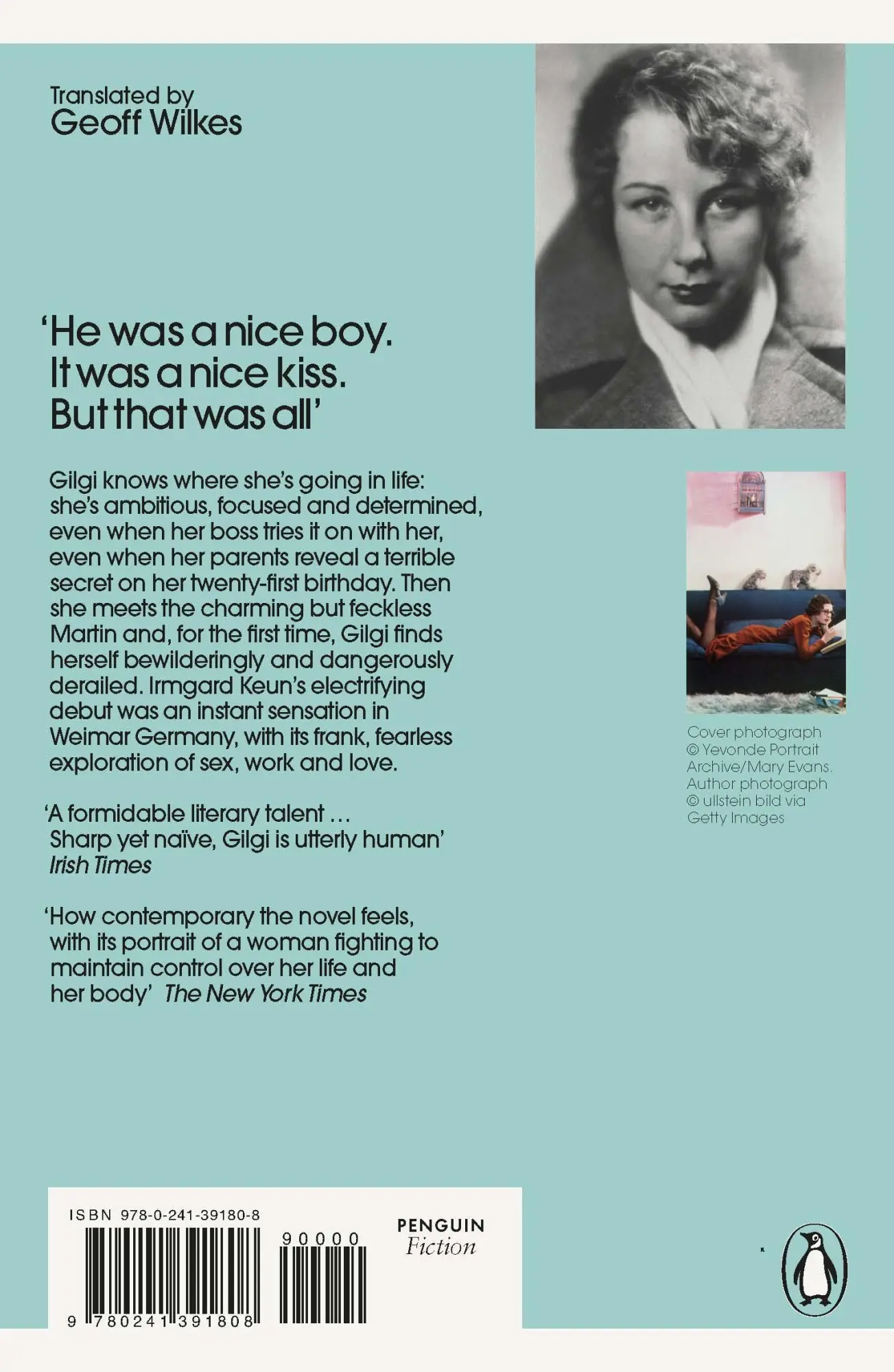 Rückseite: 9780241391808 | Gilgi, One of Us | Irmgard Keun | Taschenbuch | 186 S. | Englisch