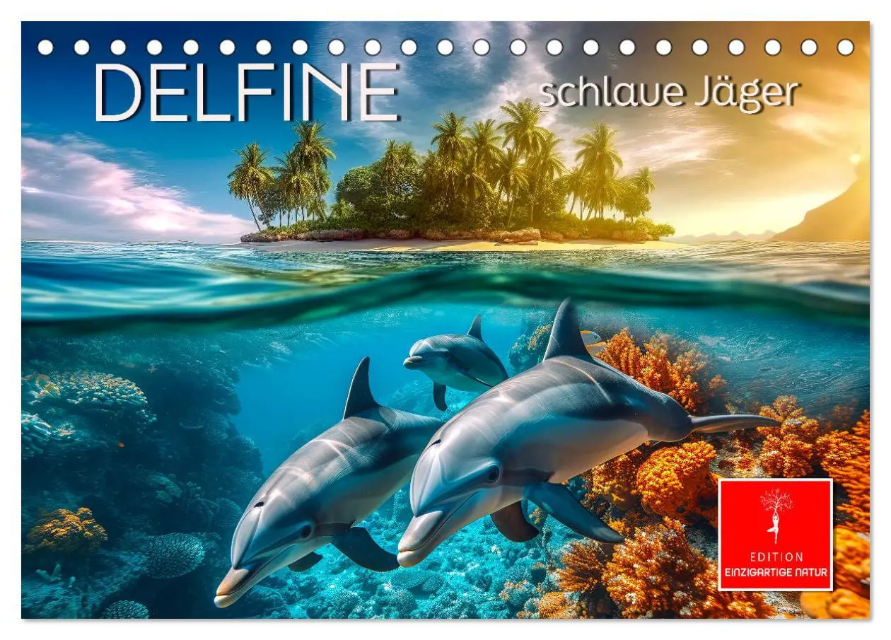 Cover: 9783457461808 | Delfine - schlaue Jäger (Tischkalender 2026 DIN A5 quer), CALVENDO...