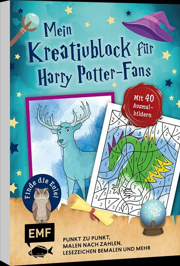 Cover: 9783745931808 | Mein magischer Kreativblock für Harry Potter-Fans - Finde die Eule!