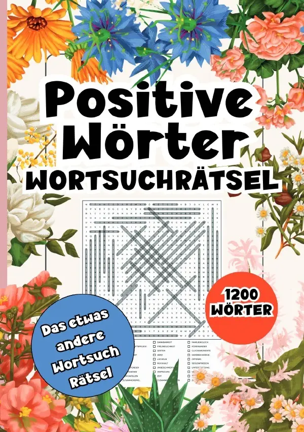 Cover: 9783759891808 | Wortsuchrätsel Positive Wörter- 1200 Wörter | Holger Getz | Buch