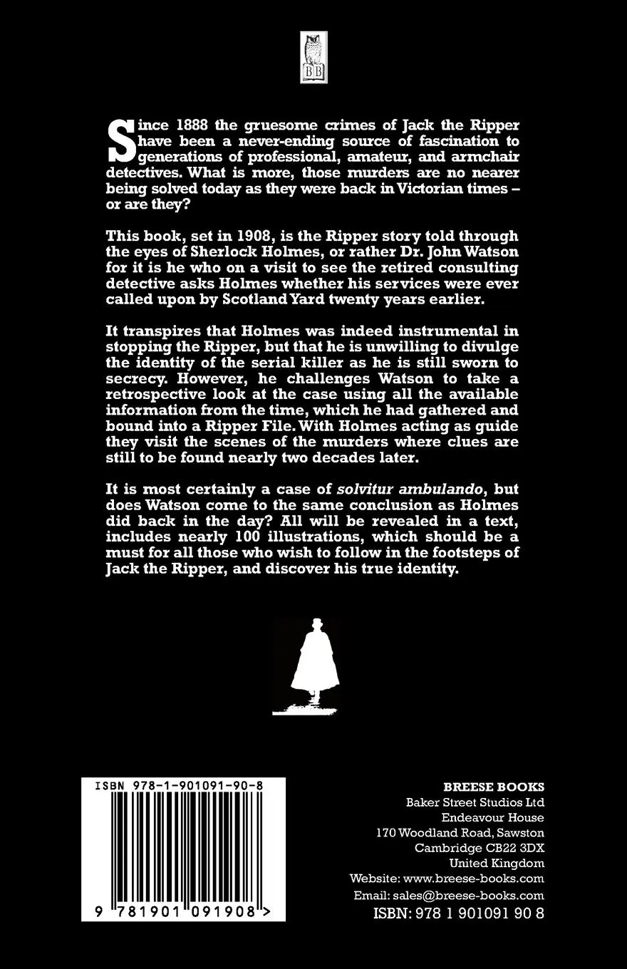 Rückseite: 9781901091908 | Sherlock Holmes and The Ripper File | Antony James | Taschenbuch