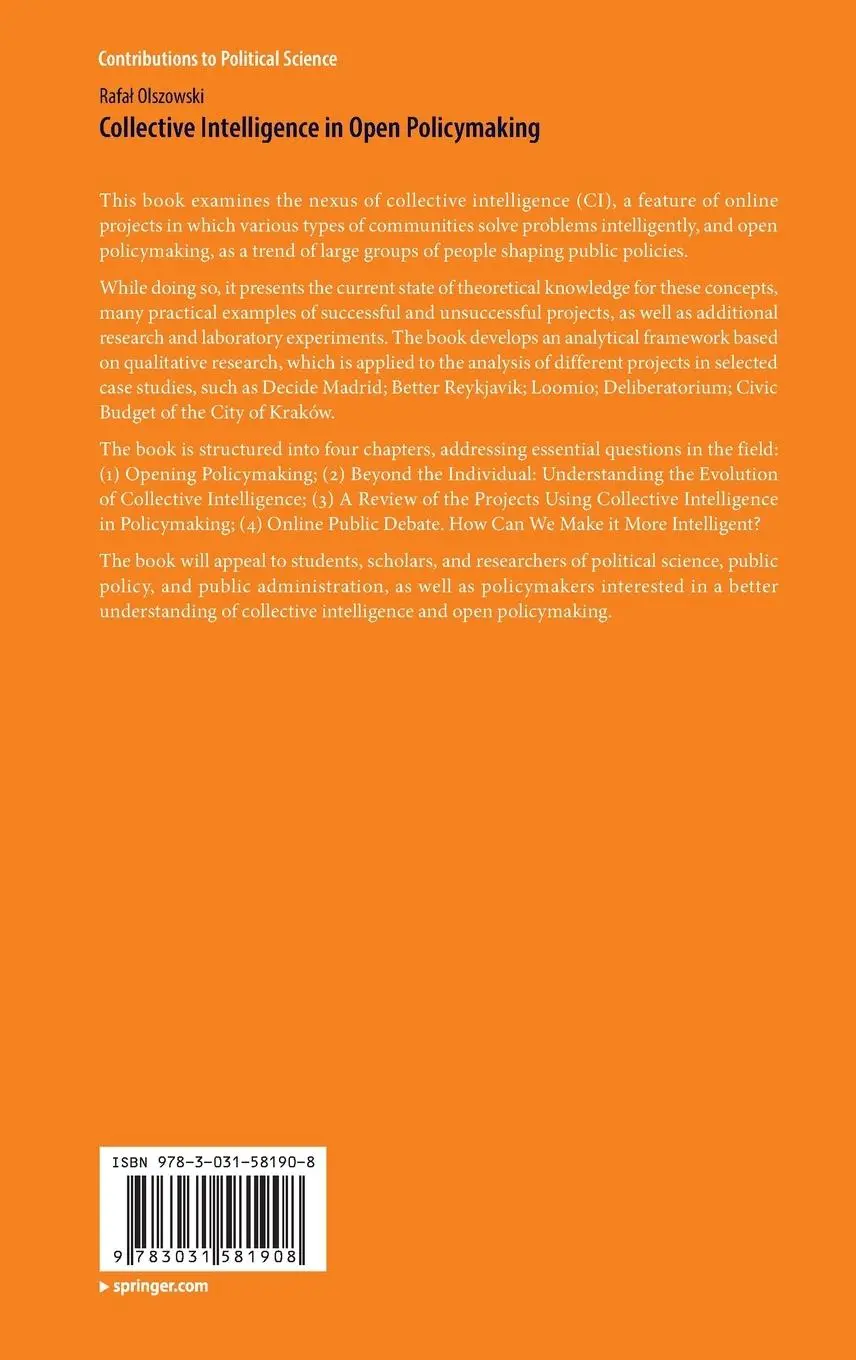 Rückseite: 9783031581908 | Collective Intelligence in Open Policymaking | Rafa¿ Olszowski | Buch