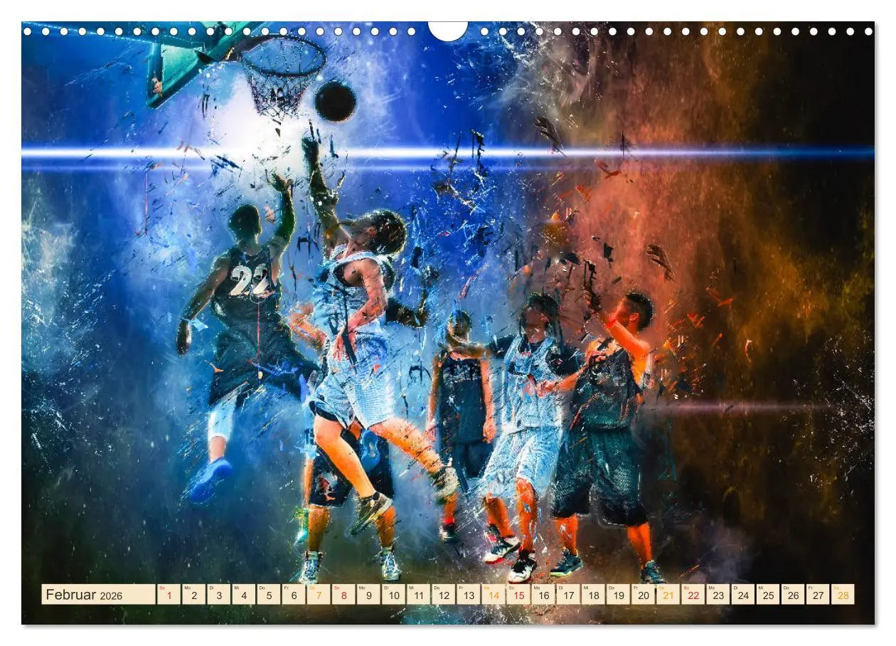 Bild: 9783457831908 | Basketball extrem (Wandkalender 2026 DIN A3 quer), CALVENDO...