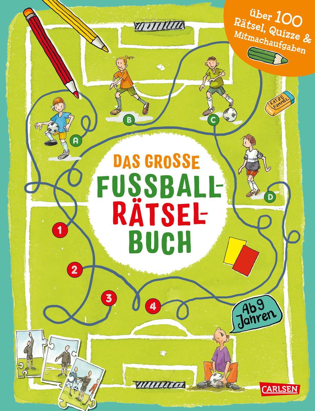 Cover: 9783551191908 | Das große Fußball-Rätselbuch | Nikki Busch (u. a.) | Taschenbuch
