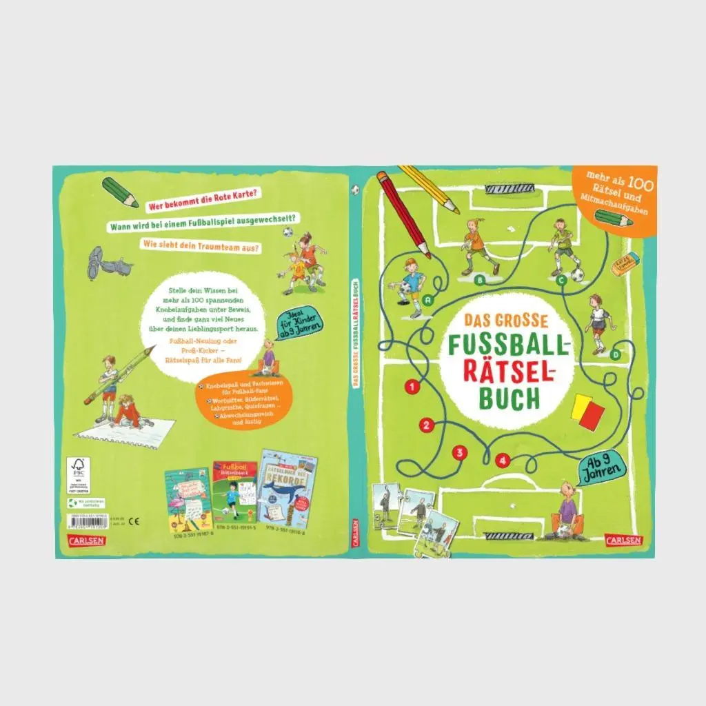 Bild: 9783551191908 | Das große Fußball-Rätselbuch | Nikki Busch (u. a.) | Taschenbuch