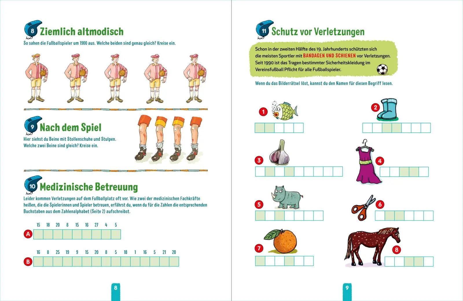 Bild: 9783551191908 | Das große Fußball-Rätselbuch | Nikki Busch (u. a.) | Taschenbuch