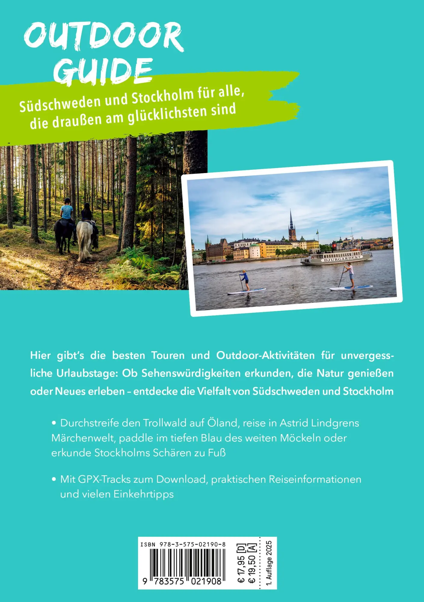 Rückseite: 9783575021908 | MARCO POLO OUTDOOR GUIDE Reiseführer Südschweden, Stockholm | Hensel