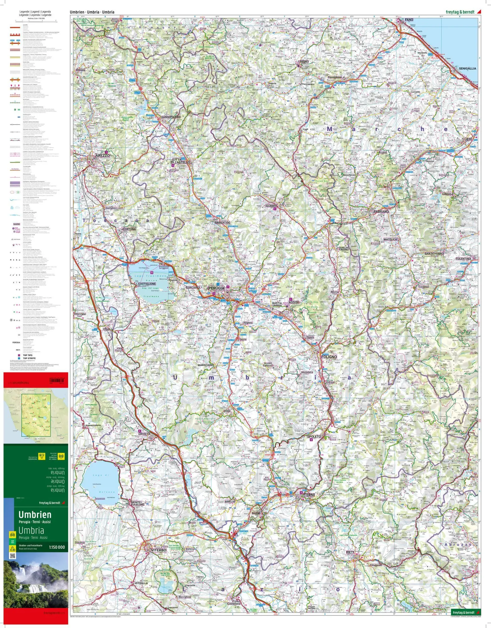 Bild: 9783707921908 | freytag &amp; berndt Straßenkarte Umbrien 1:150.000 | Freytag &amp; Berndt