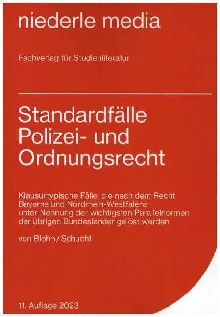Cover: 9783867241908 | Standardfälle Polizei- und Ordnungsrecht | Carolin von Blohn (u. a.)