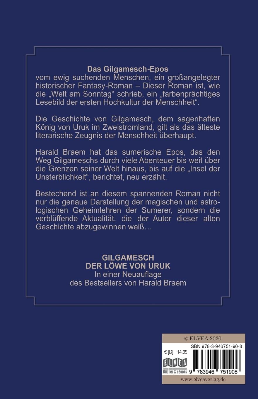 Rückseite: 9783946751908 | Gilgamesch | Der Löwe von Uruk | Harald Braem | Taschenbuch | 312 S.