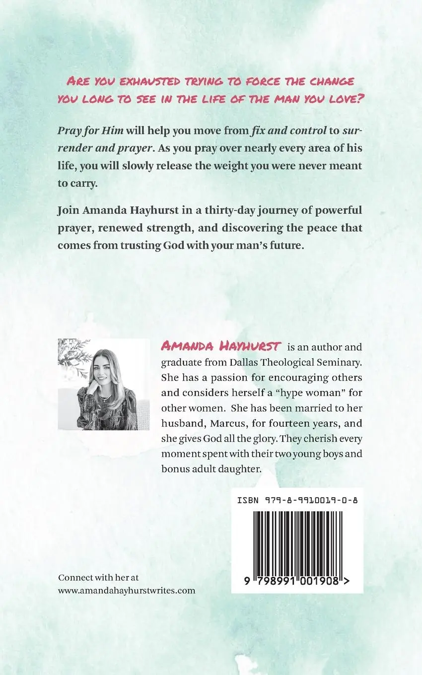 Rückseite: 9798991001908 | Pray for Him | 30 days of breakthrough prayer for the man you love
