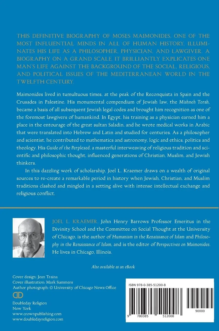 Rückseite: 9780385512008 | Maimonides | Joel L. Kraemer | Taschenbuch | Englisch | 2010