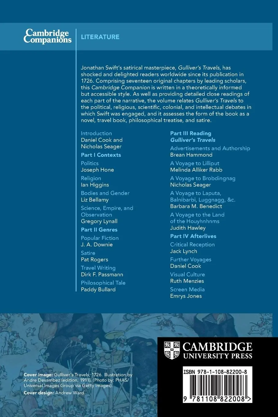 Rückseite: 9781108822008 | The Cambridge Companion to Gulliver's Travels | Daniel Cook (u. a.)