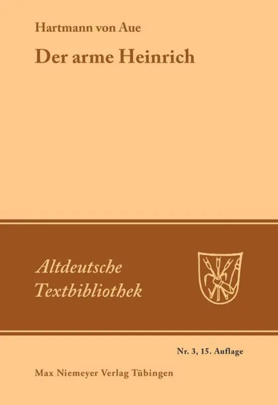 Cover: 9783110982008 | Der arme Heinrich | Hartmann Von Aue | Taschenbuch | Deutsch | 1984