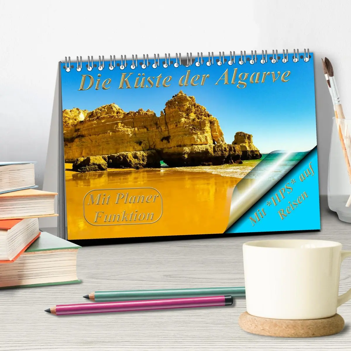 Bild: 9783457652008 | Die Küste der Algarve (Tischkalender 2026 DIN A5 quer), CALVENDO...