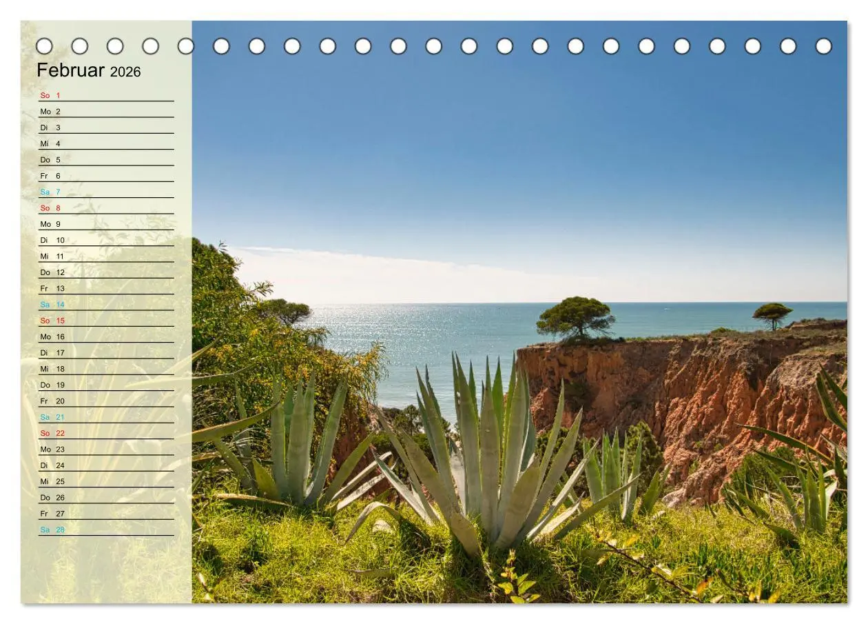 Bild: 9783457652008 | Die Küste der Algarve (Tischkalender 2026 DIN A5 quer), CALVENDO...