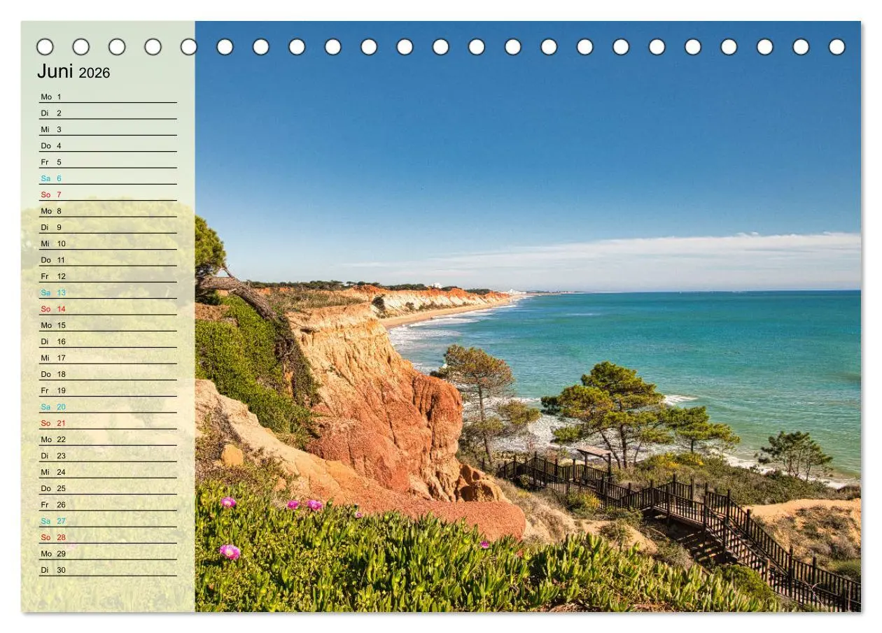 Bild: 9783457652008 | Die Küste der Algarve (Tischkalender 2026 DIN A5 quer), CALVENDO...