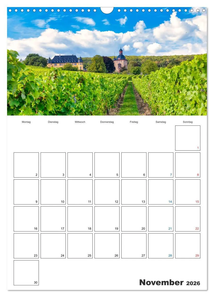 Bild: 9783516432008 | Rheingau Terminplaner (Wandkalender 2026 DIN A3 hoch), CALVENDO...