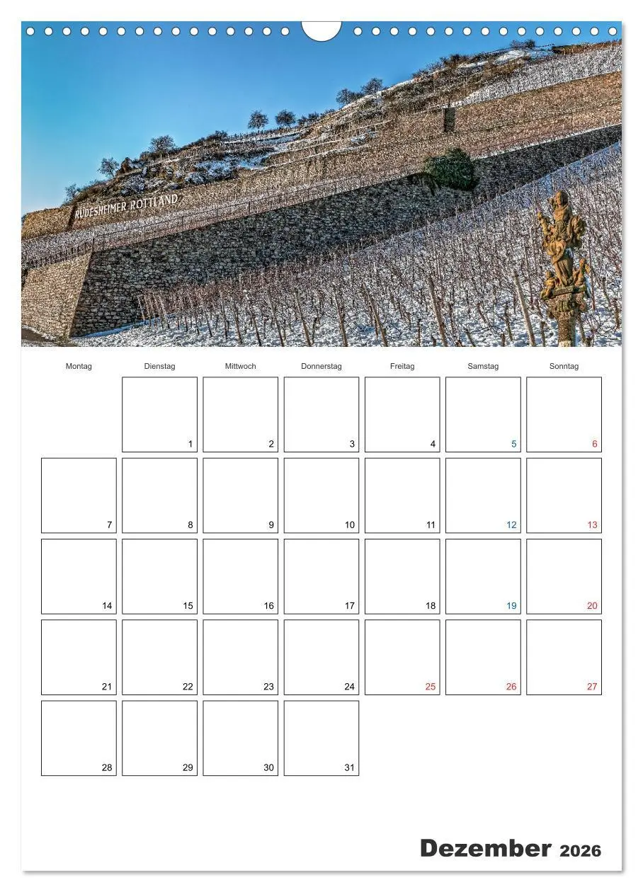 Bild: 9783516432008 | Rheingau Terminplaner (Wandkalender 2026 DIN A3 hoch), CALVENDO...