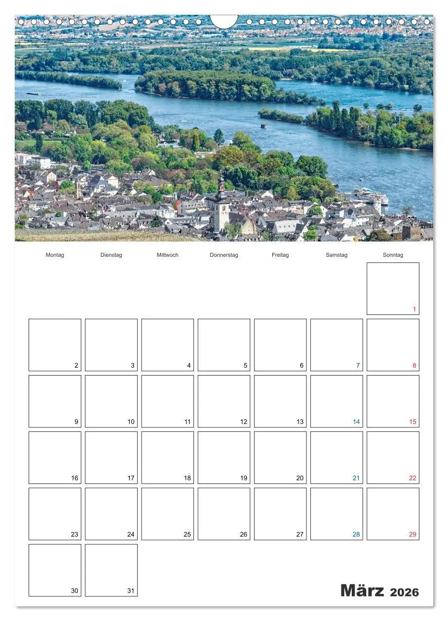 Bild: 9783516432008 | Rheingau Terminplaner (Wandkalender 2026 DIN A3 hoch), CALVENDO...