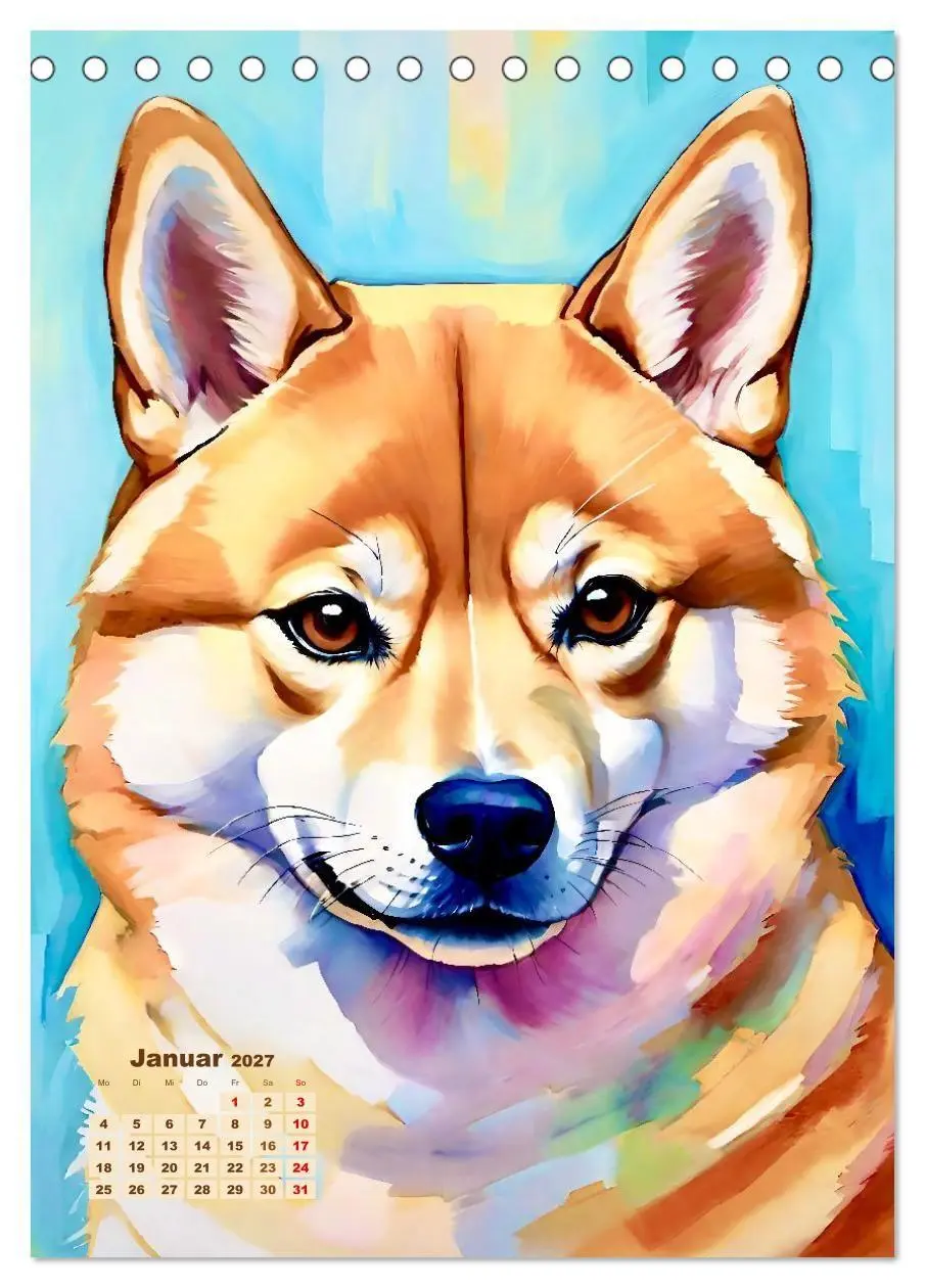Bild: 9783594272008 | Der Shiba Inu (Tischkalender 2027 DIN A5 hoch), CALVENDO...