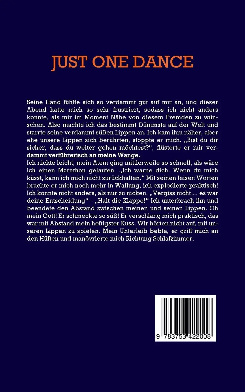 Rückseite: 9783753422008 | Erotische Kurzgeschichte für Frauen: Just one Dance | Elena Morelli