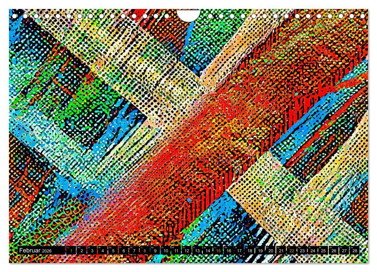 Bild: 9783457332108 | Abstrakte Farbdynamik (Wandkalender 2026 DIN A4 quer), CALVENDO...