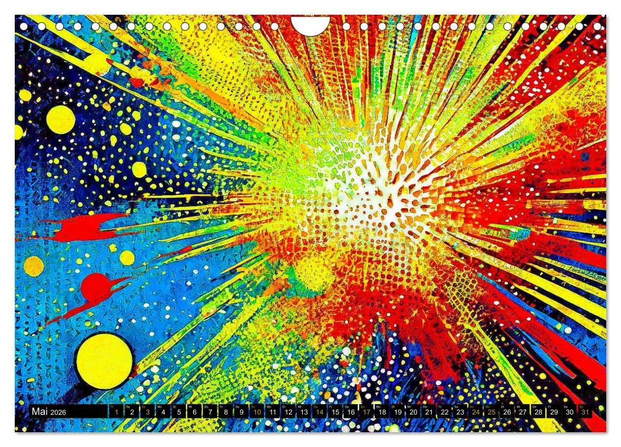 Bild: 9783457332108 | Abstrakte Farbdynamik (Wandkalender 2026 DIN A4 quer), CALVENDO...