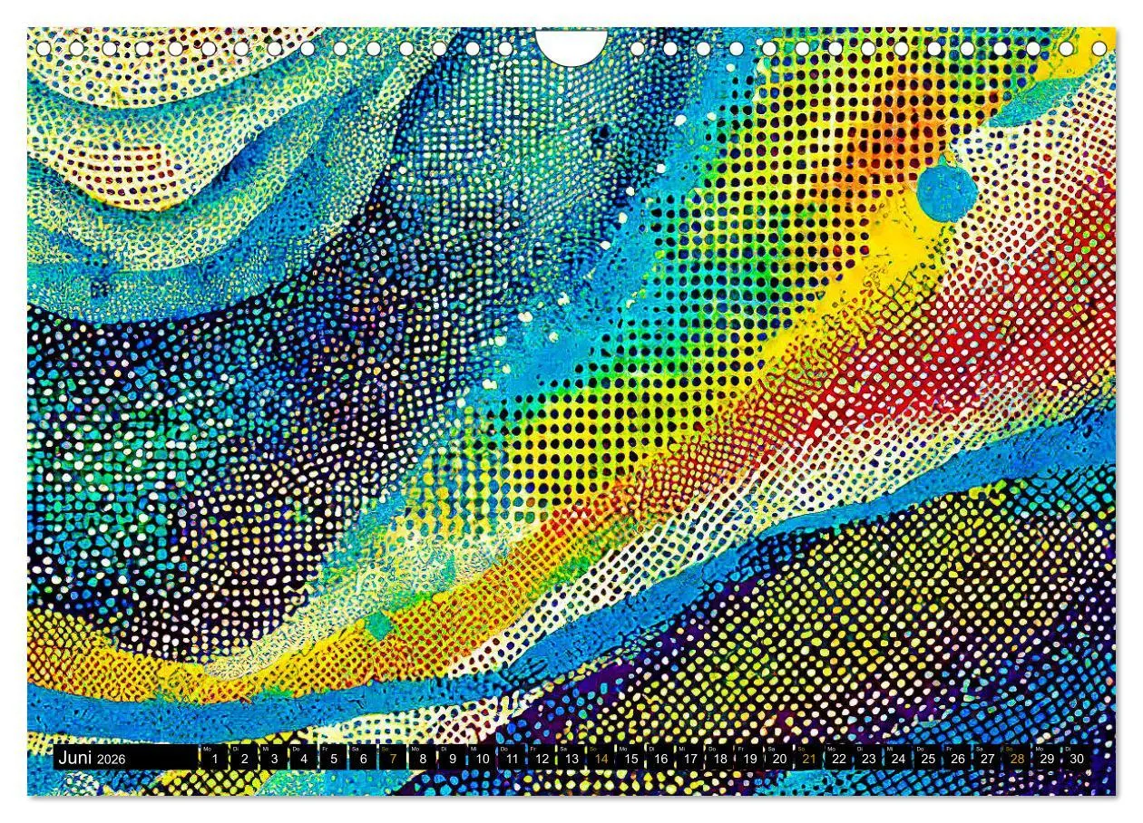 Bild: 9783457332108 | Abstrakte Farbdynamik (Wandkalender 2026 DIN A4 quer), CALVENDO...