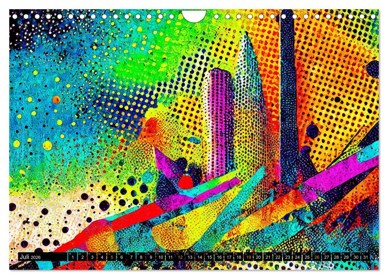 Bild: 9783457332108 | Abstrakte Farbdynamik (Wandkalender 2026 DIN A4 quer), CALVENDO...