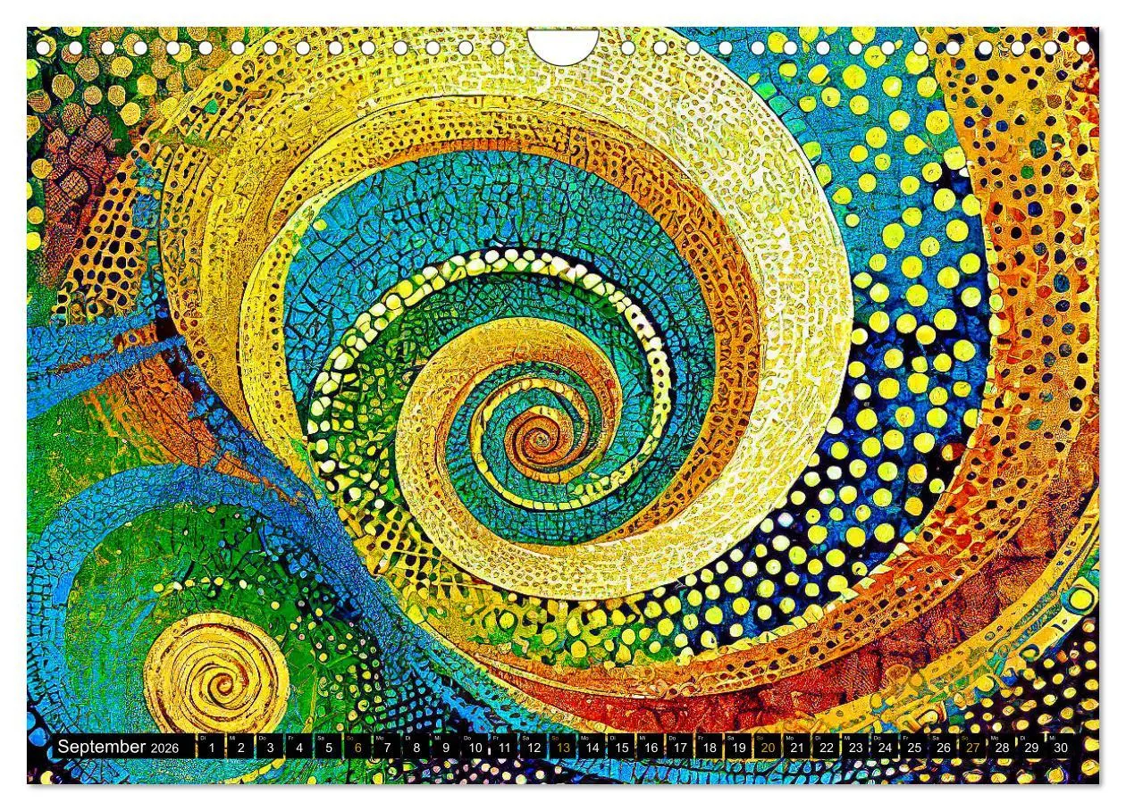 Bild: 9783457332108 | Abstrakte Farbdynamik (Wandkalender 2026 DIN A4 quer), CALVENDO...