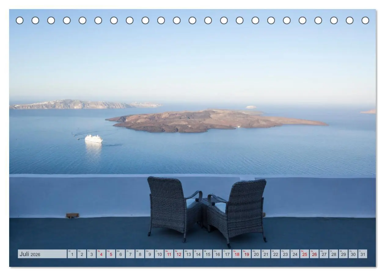 Bild: 9783457572108 | Wunderbares Santorini - Matteo Colombo (Tischkalender 2026 DIN A5...