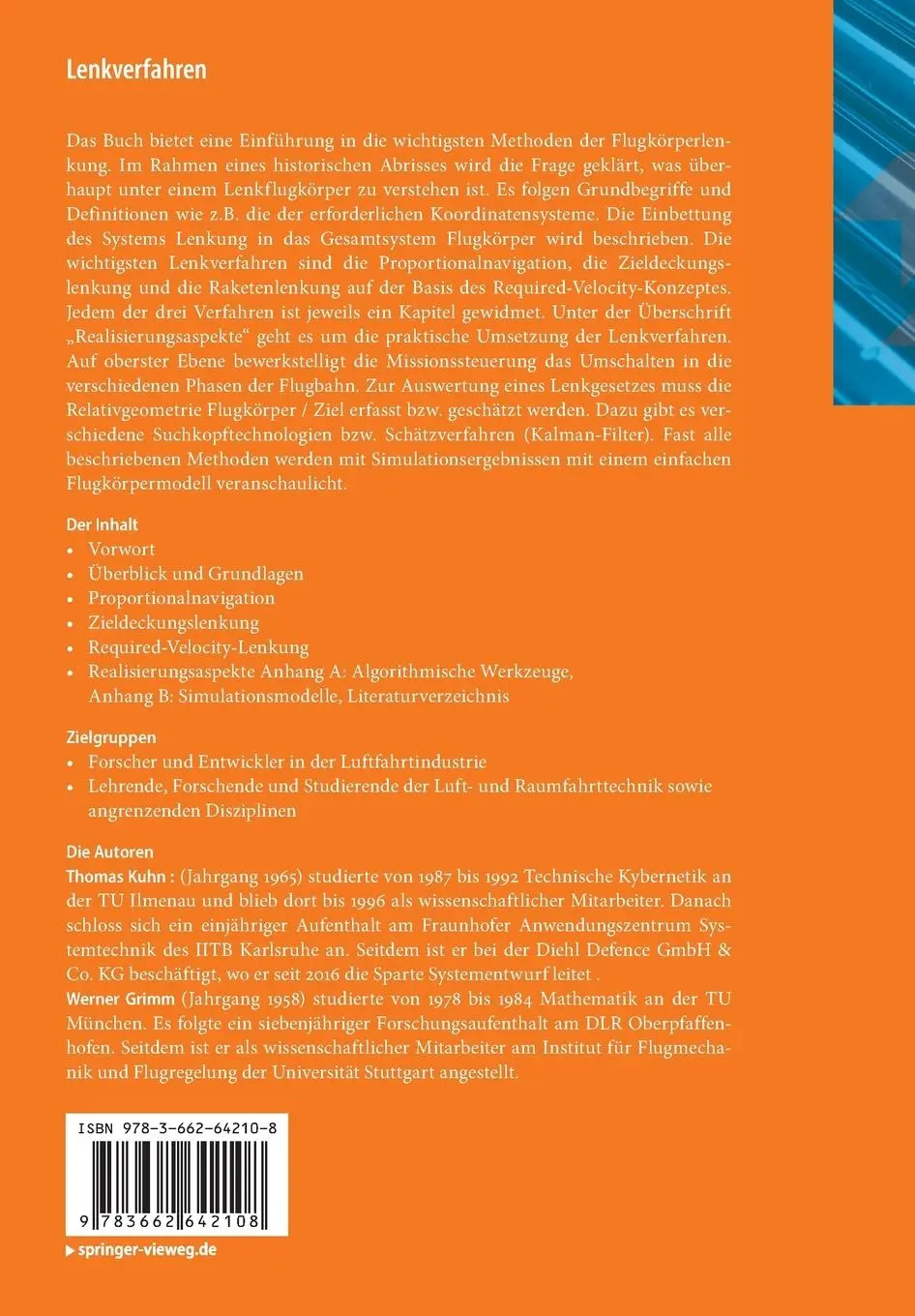 Rückseite: 9783662642108 | Lenkverfahren | Werner Grimm (u. a.) | Taschenbuch | xi | Deutsch