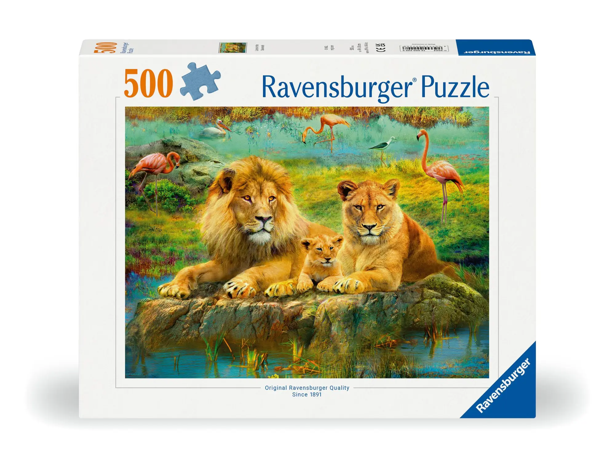 Cover: 4005555002208 | Erwachsenenpuzzle 500 Teile - Löwen in der Savanne | Spiel | 12000220