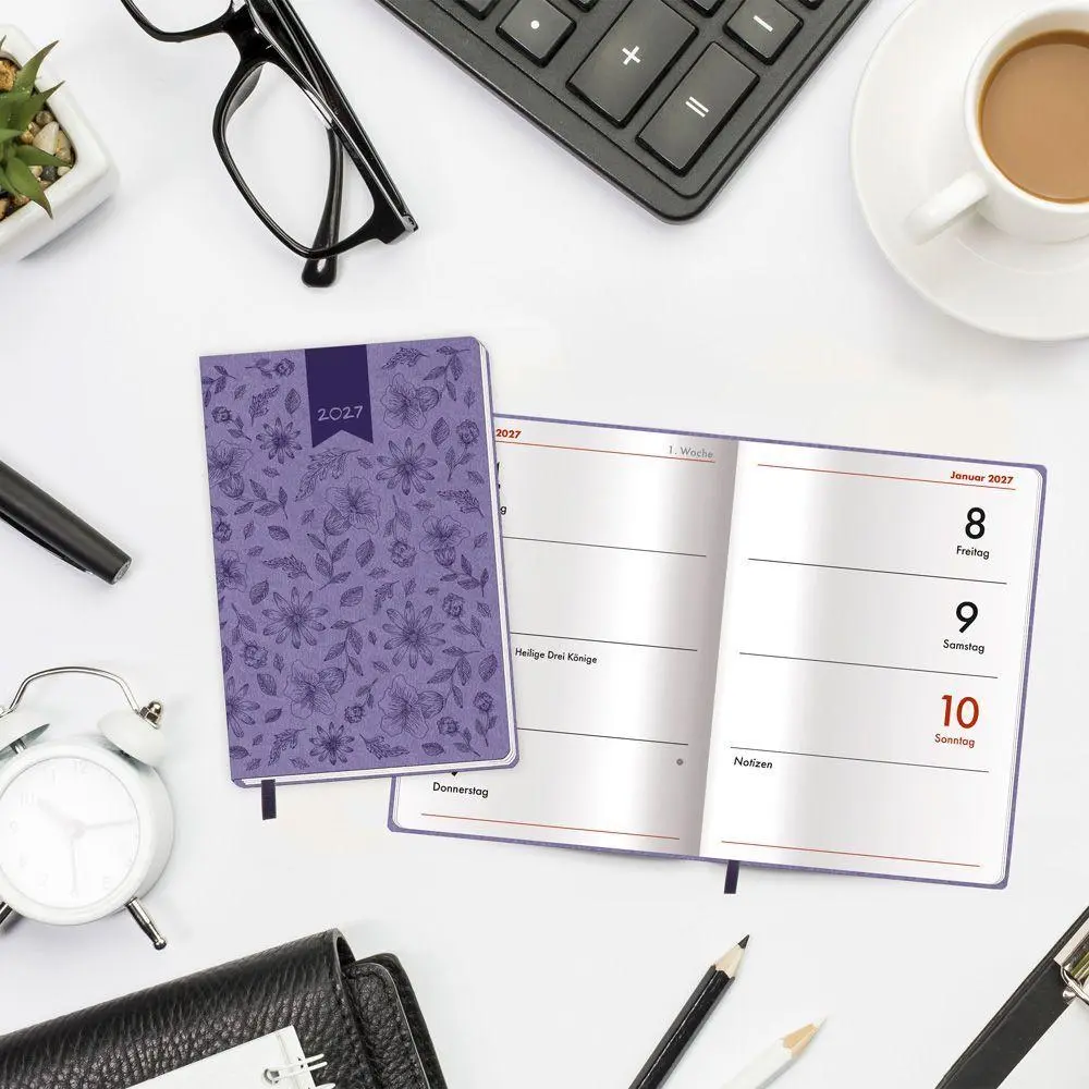 Bild: 4251901512208 | TRÖTSCH - Taschenkalender A7 Soft Touch Blumen 2027 | KG | Kalender