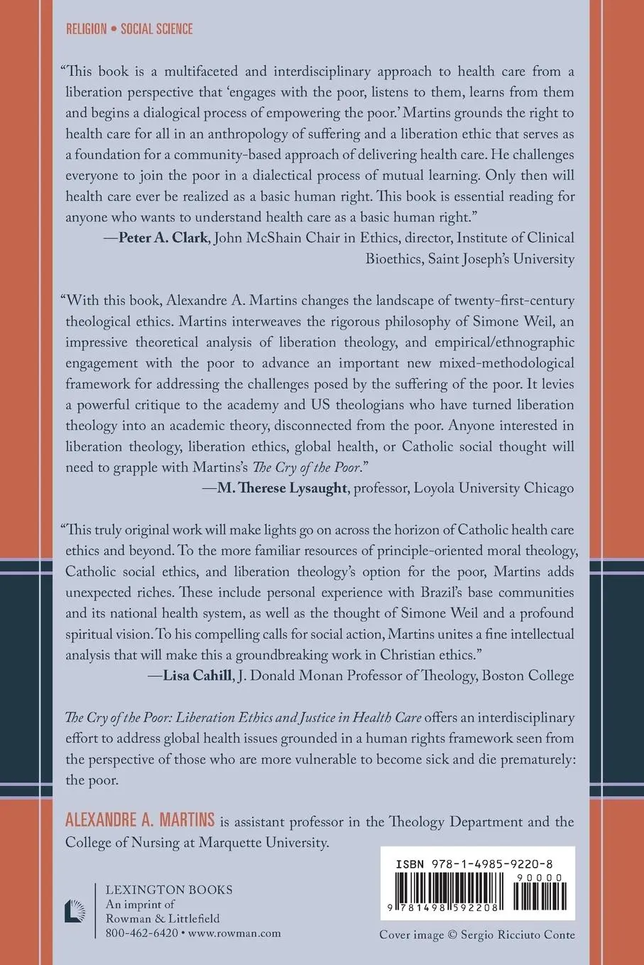 Rückseite: 9781498592208 | Cry of the Poor | Liberation Ethics and Justice in Health Care | Buch