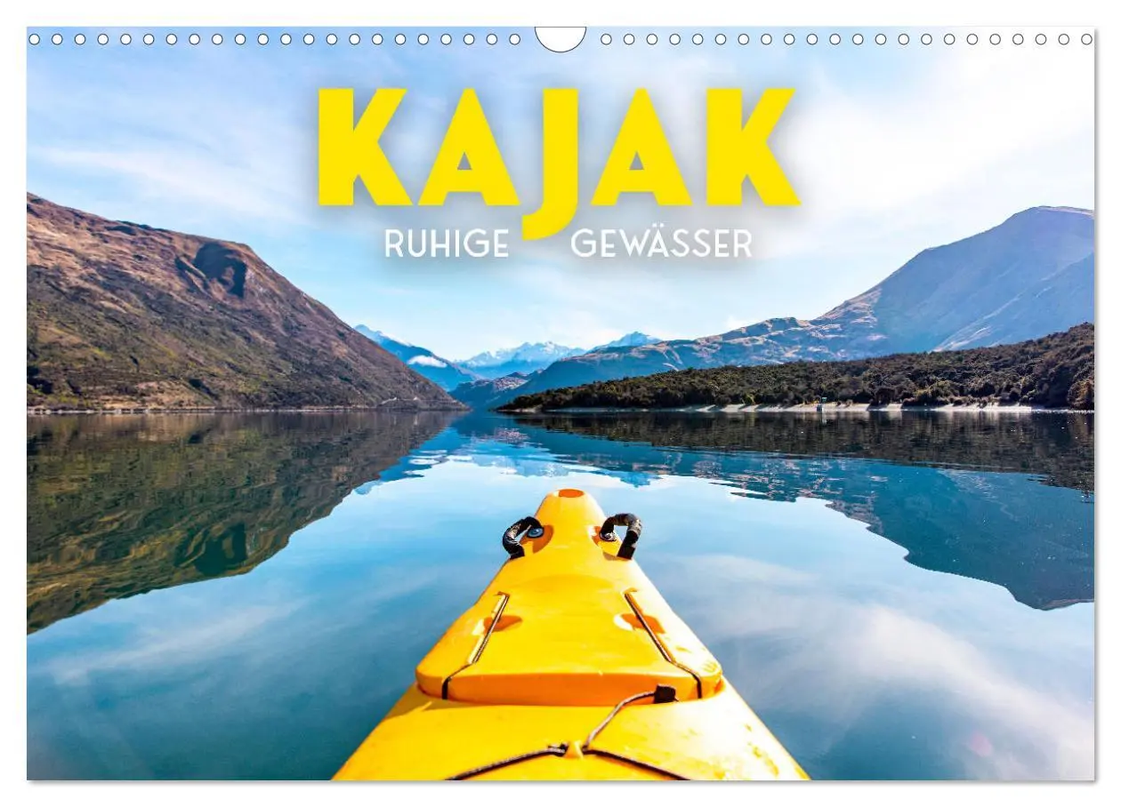 Cover: 9783457562208 | Kajak - Ruhige Gewässer (Wandkalender 2026 DIN A3 quer), CALVENDO...