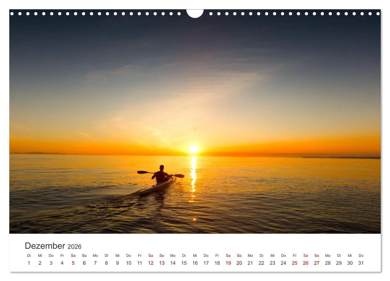 Bild: 9783457562208 | Kajak - Ruhige Gewässer (Wandkalender 2026 DIN A3 quer), CALVENDO...