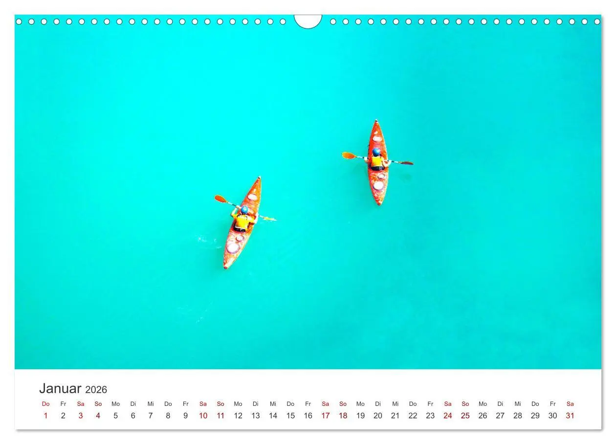 Bild: 9783457562208 | Kajak - Ruhige Gewässer (Wandkalender 2026 DIN A3 quer), CALVENDO...