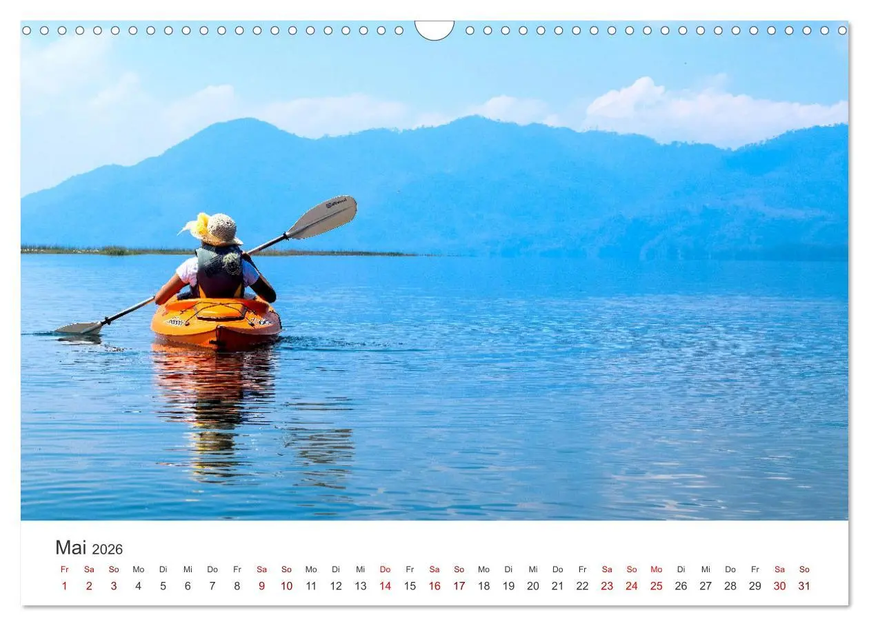 Bild: 9783457562208 | Kajak - Ruhige Gewässer (Wandkalender 2026 DIN A3 quer), CALVENDO...