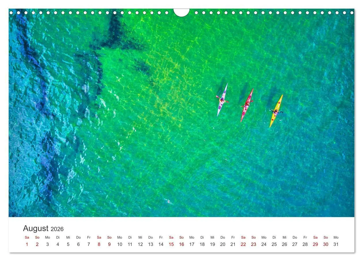 Bild: 9783457562208 | Kajak - Ruhige Gewässer (Wandkalender 2026 DIN A3 quer), CALVENDO...