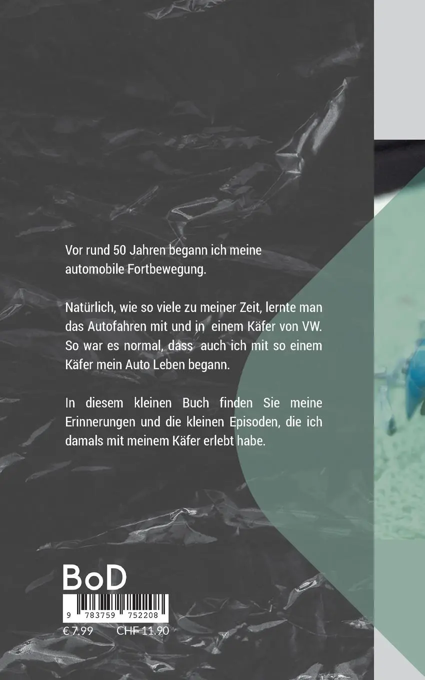 Rückseite: 9783759752208 | Mein Käfer und ich | Fritz-Stefan Valtner | Taschenbuch | Paperback