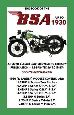 Cover: 9781588502308 | Book of the BSA Up to 1930 | F. J. Camm | Taschenbuch | Englisch