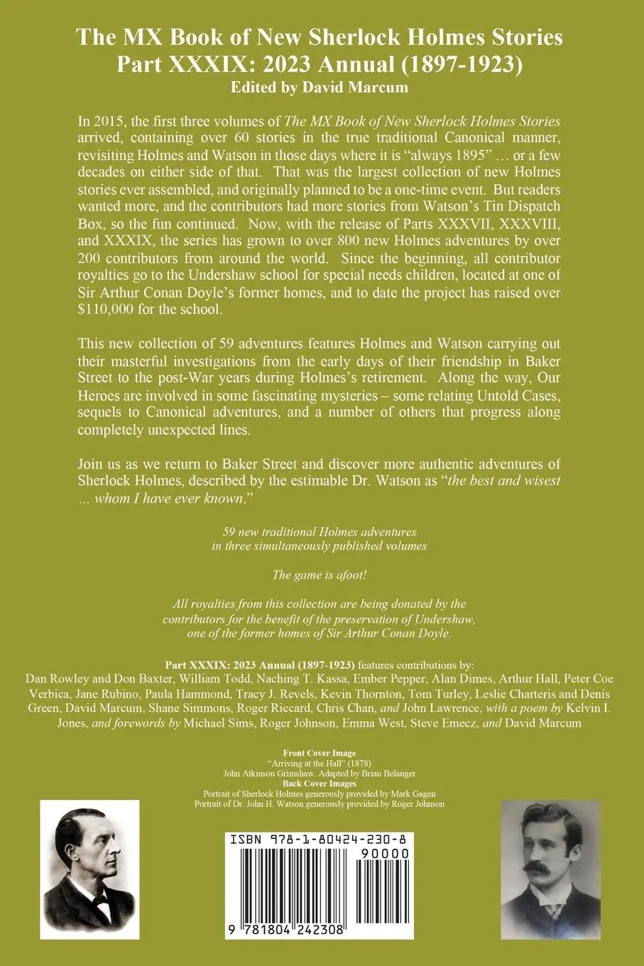 Rückseite: 9781804242308 | The MX Book of New Sherlock Holmes Stories Part XXXIX | David Marcum