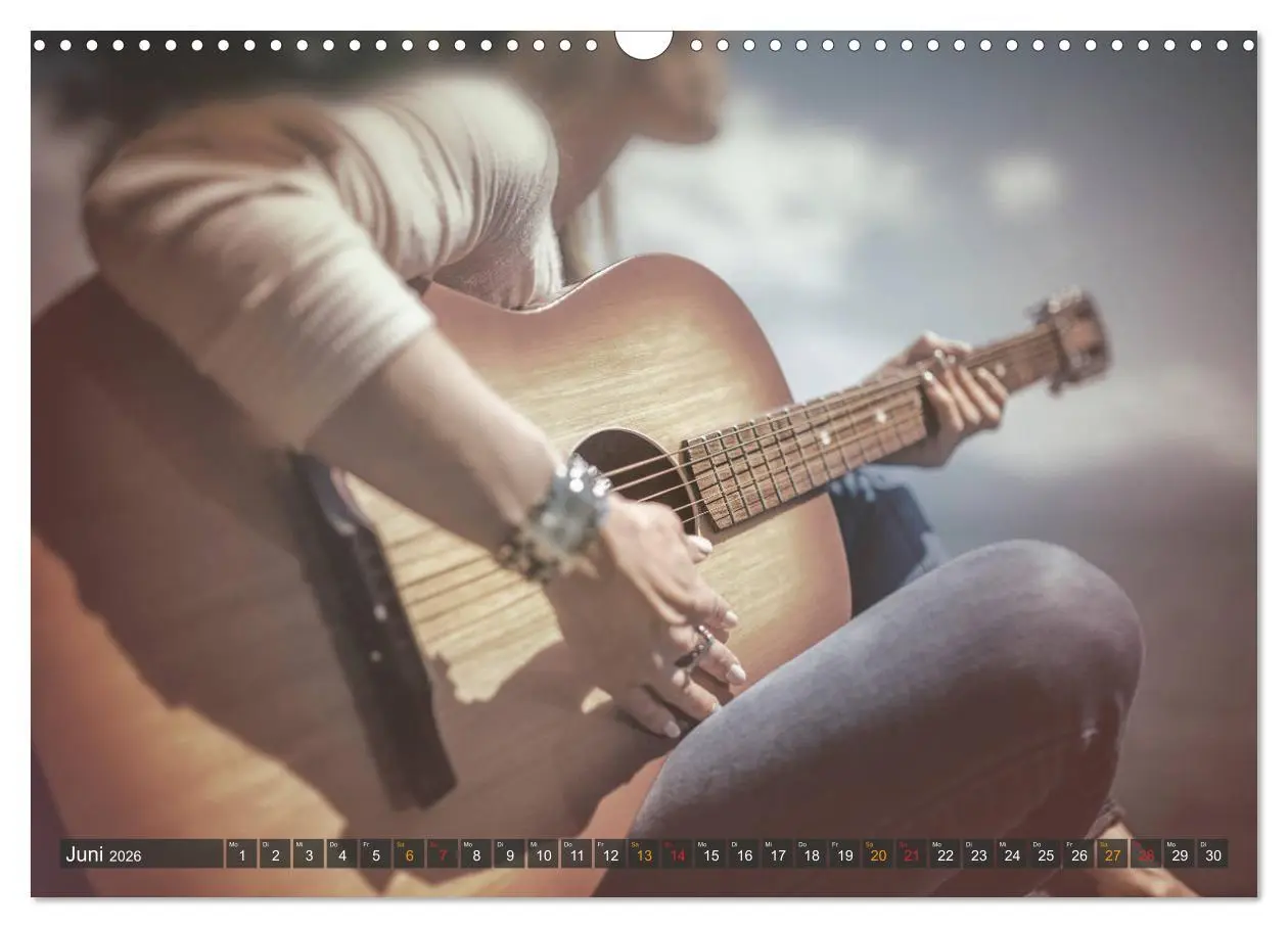 Bild: 9783457932308 | Gitarre - Freiheit Träume (Wandkalender 2026 DIN A3 quer), CALVENDO...