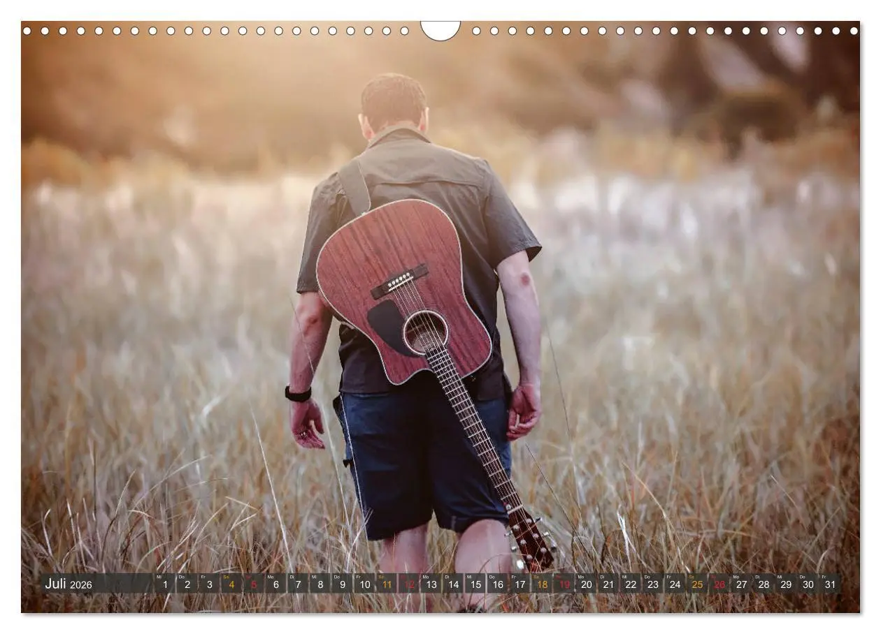 Bild: 9783457932308 | Gitarre - Freiheit Träume (Wandkalender 2026 DIN A3 quer), CALVENDO...