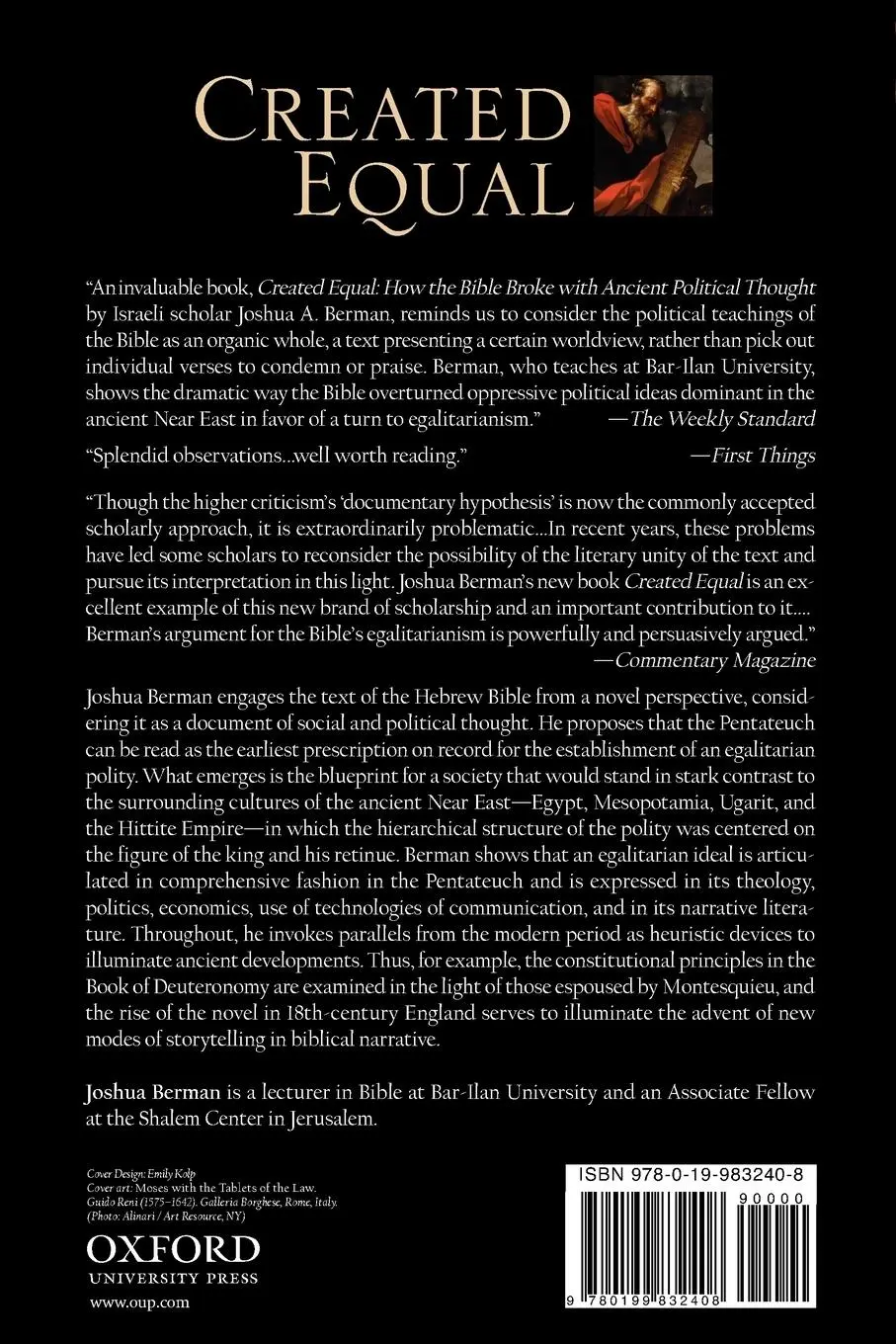 Rückseite: 9780199832408 | Created Equal | How the Bible Broke with Ancient Political Thought