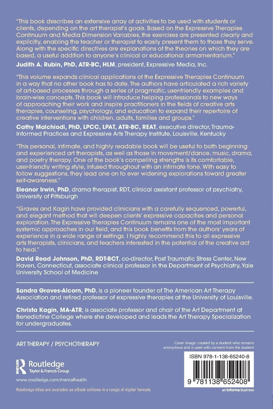 Rückseite: 9781138652408 | Implementing the Expressive Therapies Continuum | Taschenbuch | 2017