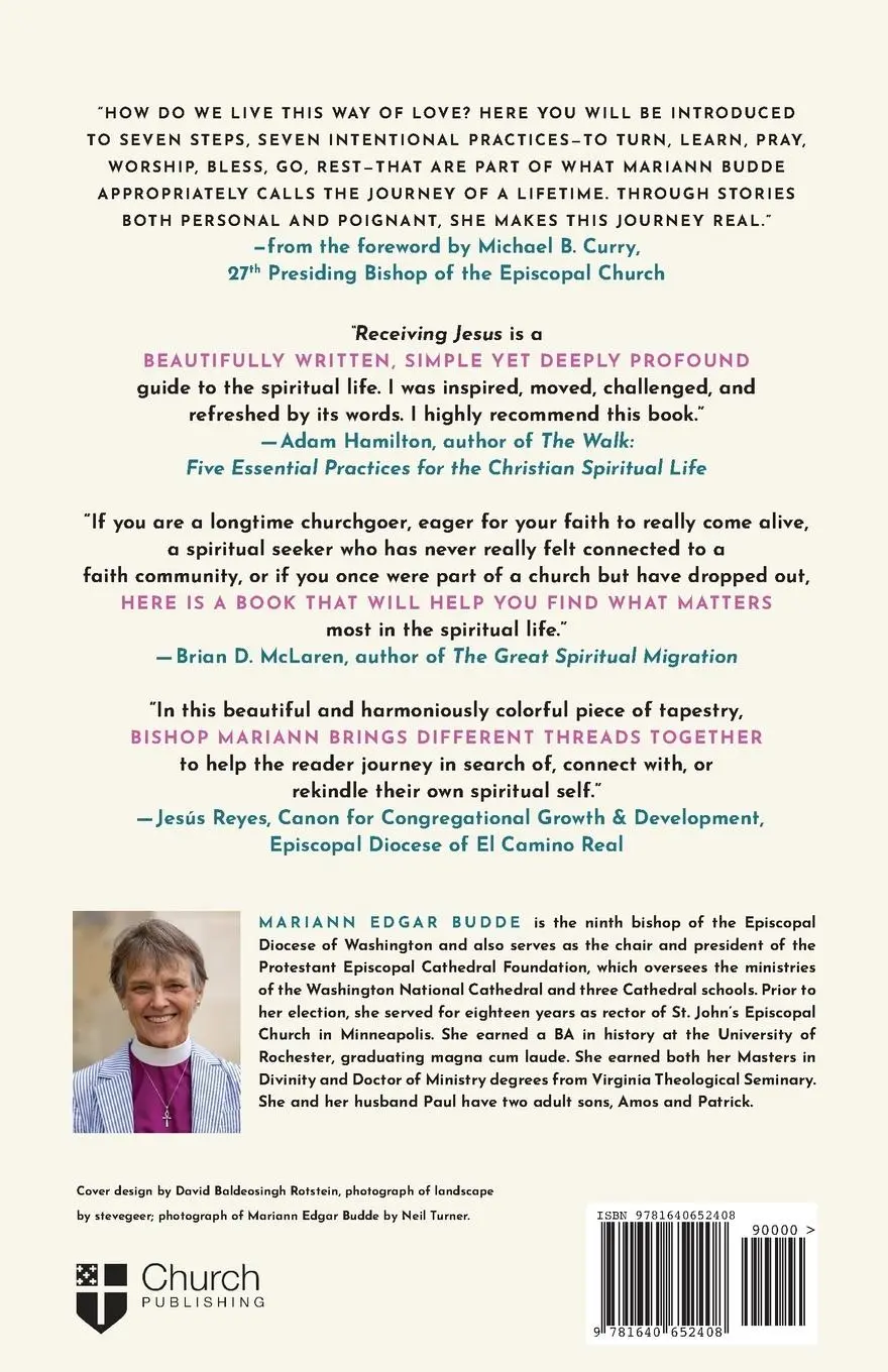 Rückseite: 9781640652408 | Receiving Jesus | The Way of Love | Mariann Edgar Budde | Taschenbuch