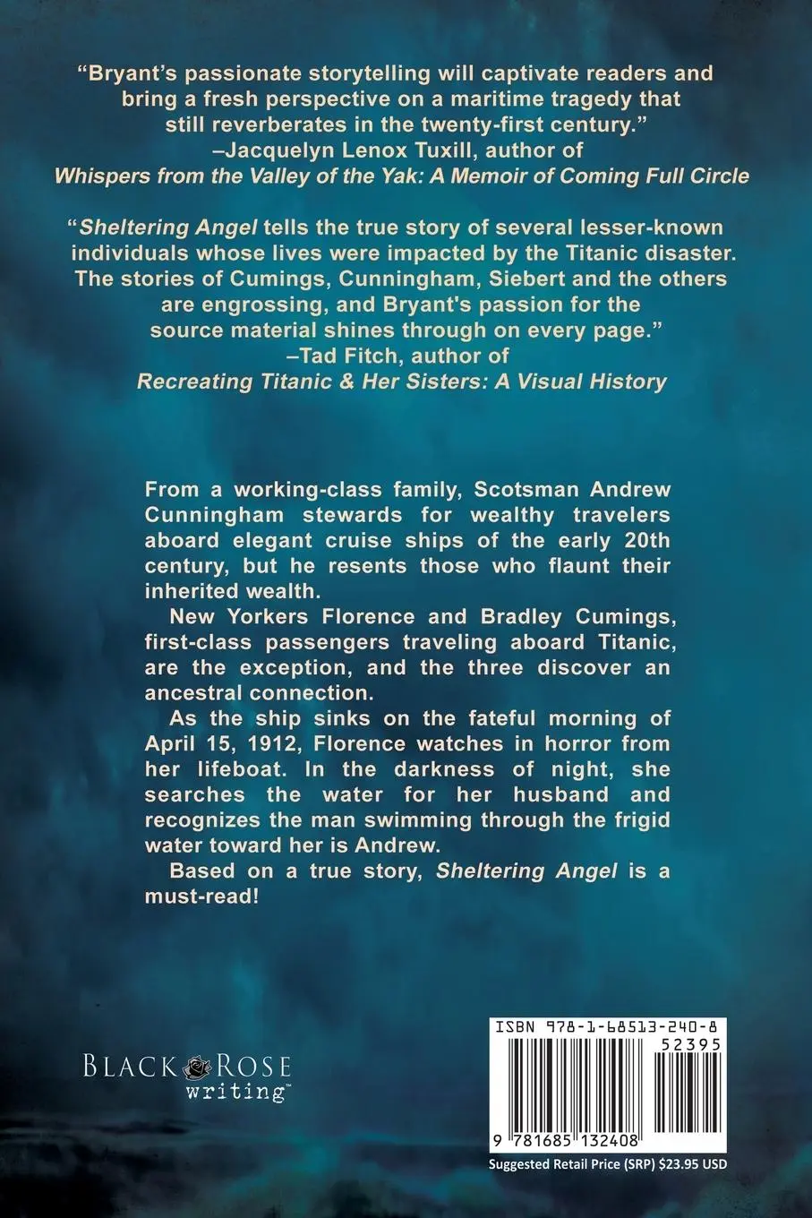 Rückseite: 9781685132408 | Sheltering Angel | A Novel Based on a True Story of the Titanic | Buch